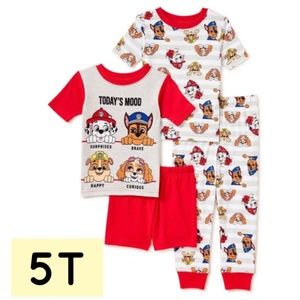 4 pc Paw Patrol toddler boys pajama set 5T